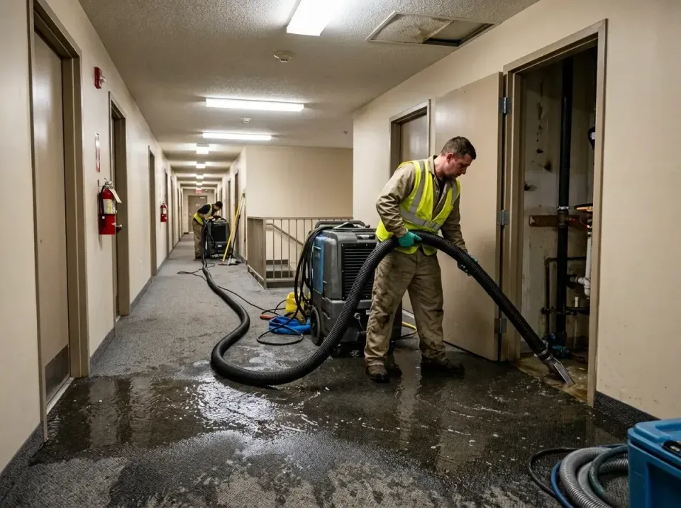 multi-unit-apartment-hallway-f-005 — frequently asked questions, Emergency Burst Pipe Water Extraction & Removal in Plattevi…